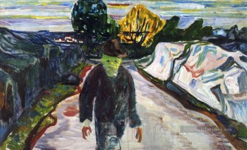 Tableaux abstraits célèbres œuvres - l’assassin 1910 Edvard Munch Expressionnisme